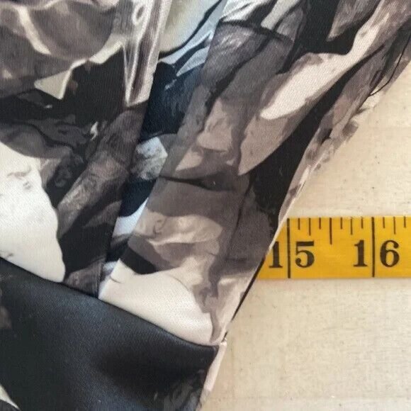 Apt 9 Dress Black & White Floral Print Sleeveless Medium - Picture 3 of 8